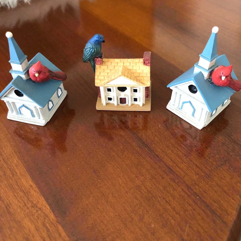 Lenox Miniatures Garden Bird Houses